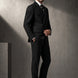 Monolith Sentinel - Black Pinstripe Asymmetric 2-Piece Suit