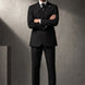 Monolith Sentinel - Black Pinstripe Asymmetric 2-Piece Suit