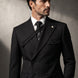 Monolith Sentinel - Black Pinstripe Asymmetric 2-Piece Suit