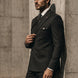 Monolith Sentinel - Black Pinstripe Asymmetric 2-Piece Suit