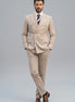 Alabaster Sentinel - Beige Pinstripe 2-Piece Suit - Nevo Suits
