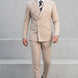 Alabaster Sentinel - Beige Pinstripe 2-Piece Suit - Nevo Suits