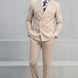 Alabaster Sentinel - Beige Pinstripe 2-Piece Suit - Nevo Suits