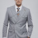 Iron Sentinel - Grey Pinstripe Cross-Strap 2-Piece Suit - Nevo Suits
