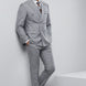 Iron Sentinel - Grey Pinstripe Cross-Strap 2-Piece Suit - Nevo Suits