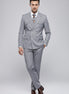 Iron Sentinel - Grey Pinstripe Cross-Strap 2-Piece Suit - Nevo Suits