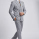 Iron Sentinel - Grey Pinstripe Cross-Strap 2-Piece Suit - Nevo Suits