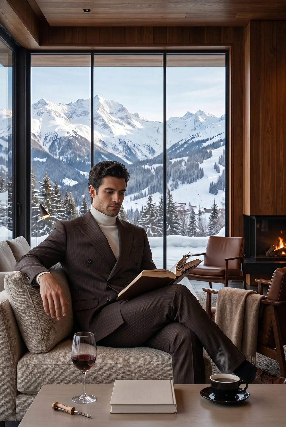 Walnut Charter - Brown Pinstripe Double-Breasted 2-Piece Suit - product image 15 | Nevo Suit