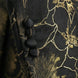 Black Gold Floral Jacquard Shawl Tuxedo - studio view b - Nevo Suit