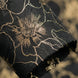 Black Gold Floral Jacquard Shawl Tuxedo - studio view d - Nevo Suit