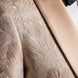 Topaz Symphony Champagne Gold Floral Jacquard 3-Piece Tuxedo - Nevo Suit