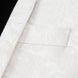 Frost Shadow - White Leaf Jacquard Velvet 3-Piece Tuxedo