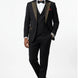 Midnight Mosaic - Black Gold Crystal Embellishment Detail - Nevo Suits