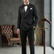 Carbon Prism - Black Jacquard & Diamond 2-Piece Tuxedo Set
