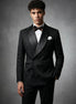 Carbon Prism - Black Jacquard & Diamond 2-Piece Tuxedo Set