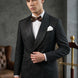 Carbon Prism - Black Jacquard & Diamond 2-Piece Tuxedo Set