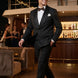 Carbon Prism - Black Jacquard & Diamond 2-Piece Tuxedo Set