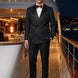 Carbon Prism - Black Jacquard & Diamond 2-Piece Tuxedo Set