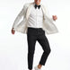 Moonstone Prism - White Jacquard & Diamond 2-Piece Tuxedo Set