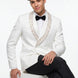 Moonstone Prism - White Jacquard & Diamond 2-Piece Tuxedo Set