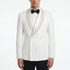 Moonstone Prism - White Jacquard & Diamond 2-Piece Tuxedo Set