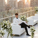 Moonstone Prism - White Jacquard & Diamond 2-Piece Tuxedo Set