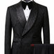 Carbon Prism - Black Jacquard & Diamond 2-Piece Tuxedo Set