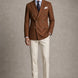 Brown Echelon brown double-breasted crest-button blazer - product image 5