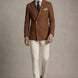 Brown Echelon brown double-breasted crest-button blazer - product image 8