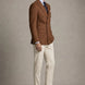 Brown Echelon brown double-breasted crest-button blazer - product image 6