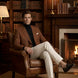 Brown Echelon brown double-breasted crest-button blazer - product image 4