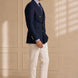 Admiral Echelon - Navy Double-Breasted Crest-Button Blazer