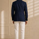 Admiral Echelon - Navy Double-Breasted Crest-Button Blazer