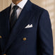 Admiral Echelon - Navy Double-Breasted Crest-Button Blazer