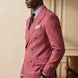 Rosewood Echelon - Rosewood Pink Double-Breasted Crest-Button Blazer