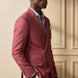 Rosewood Echelon - Rosewood Pink Double-Breasted Crest-Button Blazer