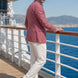 Rosewood Echelon - Rosewood Pink Double-Breasted Crest-Button Blazer