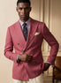 Rosewood Echelon - Rosewood Pink Double-Breasted Crest-Button Blazer