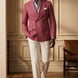 Rosewood Echelon - Rosewood Pink Double-Breasted Crest-Button Blazer