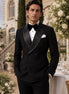 Vanta Poise - Black Double-Breasted Shawl Collar Tuxedo