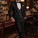 Onyx Opus - Black Jacquard 3-Piece Tuxedo