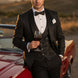 Onyx Opus - Black Jacquard 3-Piece Tuxedo