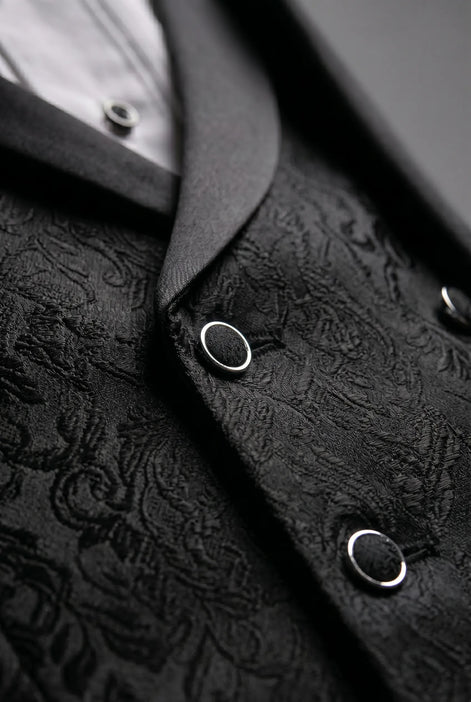 Onyx Opus - Black Jacquard 3-Piece Tuxedo