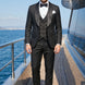 Onyx Opus - Black Jacquard 3-Piece Tuxedo