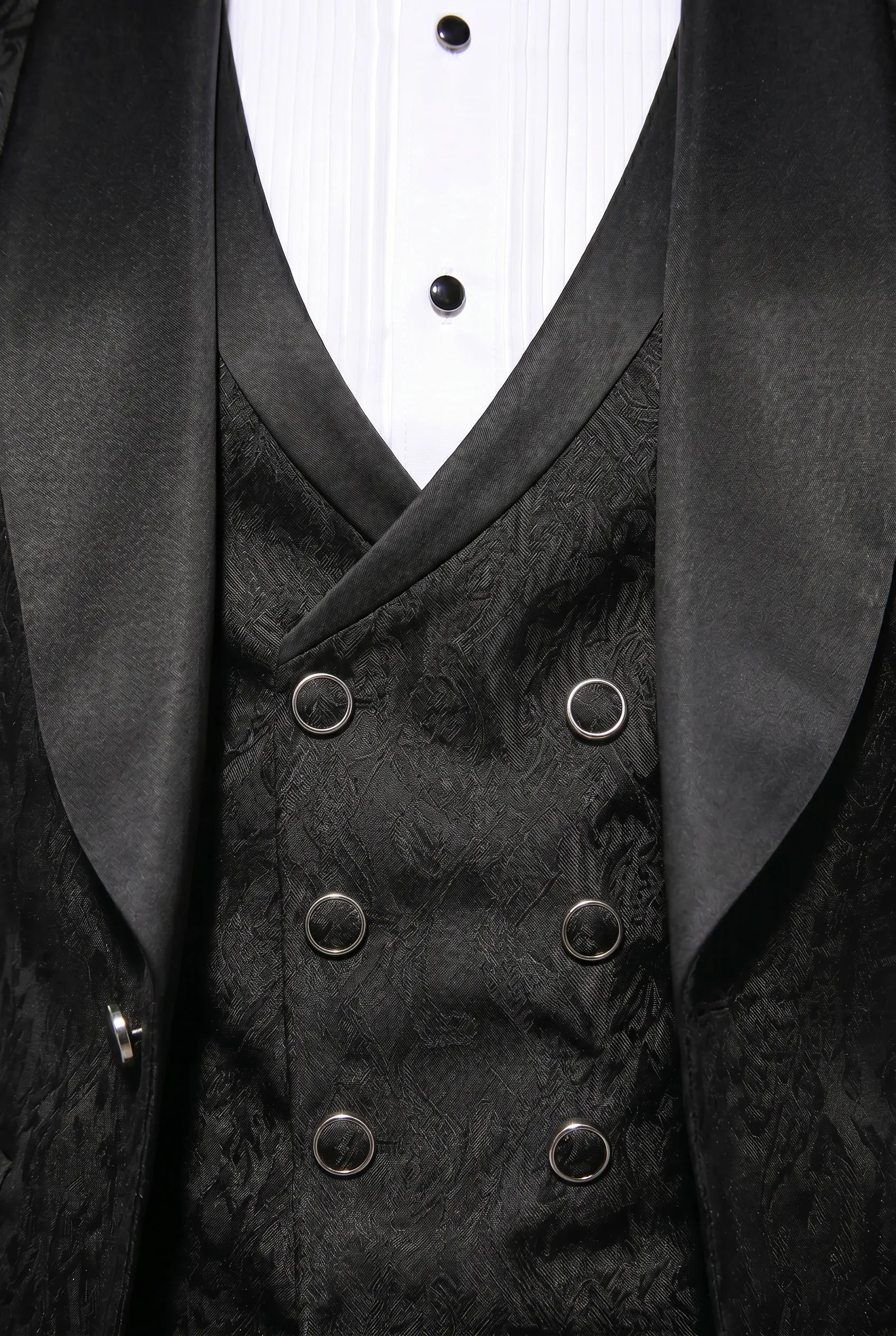 Onyx Opus - Black Jacquard 3-Piece Tuxedo
