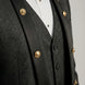 Carbon Majesty - Black Paisley Mandarin 3-Piece Tuxedo