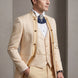 Amber Mirage - Champagne Paisley Jacquard 3-Piece Tuxedo