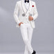 Oracle Emblem - White Silver Jacquard Shawl 3-Piece Tuxedo