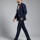 Stellar Nebula - Navy & Gold Crystal Shawl 3-Piece Tuxedo