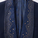 Stellar Nebula - Navy & Gold Crystal Shawl 3-Piece Tuxedo